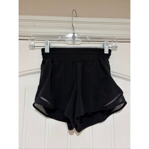 Lululemon Black Hotty Hot Shorts Size 0 High Rise